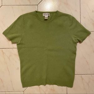 Vintage Cashmere Sweater Tshirt - Petite Medium